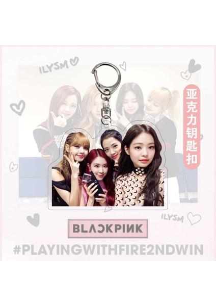 1 Adet Blackpink Akrilik Anahtarlık Fotoğraf Baskılı Jisoo Jennie Lisa Gül Figürleri Kolye Anahtarlık Takı Hayranları Kız Erkek Hediye (Yurt Dışından) fiyatları