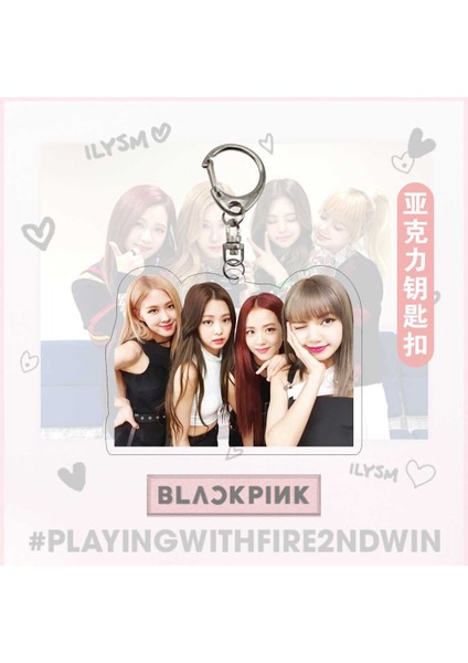 1 Adet Blackpink Akrilik Anahtarlık Fotoğraf Baskılı Jisoo Jennie Lisa Gül Figürleri Kolye Anahtarlık Takı Hayranları Kız Erkek Hediye (Yurt Dışından) fırsatları