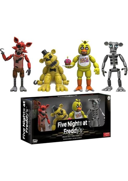 4 Adet/takım Fnaf Beş Gece Güvenlik Ihlali Aksiyon Figürleri Bonnie Foxy Oyuncaklar 5 Fazbear Ayı Bebek Modeli Çocuk Oyuncak Hediyeler (Yurt Dışından)