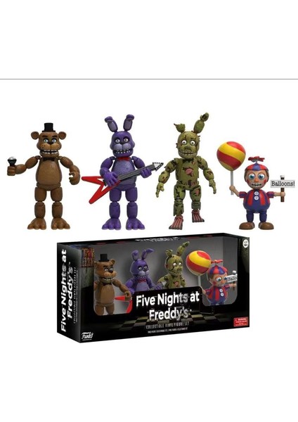 4 Adet/takım Fnaf Beş Gece Güvenlik Ihlali Aksiyon Figürleri Bonnie Foxy Oyuncaklar 5 Fazbear Ayı Bebek Modeli Çocuk Oyuncak Hediyeler (Yurt Dışından)