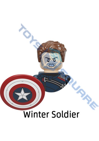 Loki Kaptan Ingiltere Yıldız Efendisi Örümcek Adam Falcon Scarlet Cadı Kış Asker Modeli Yapı Taşları Moc Tuğla Seti Hediyeler Oyuncak (Yurt Dışından)