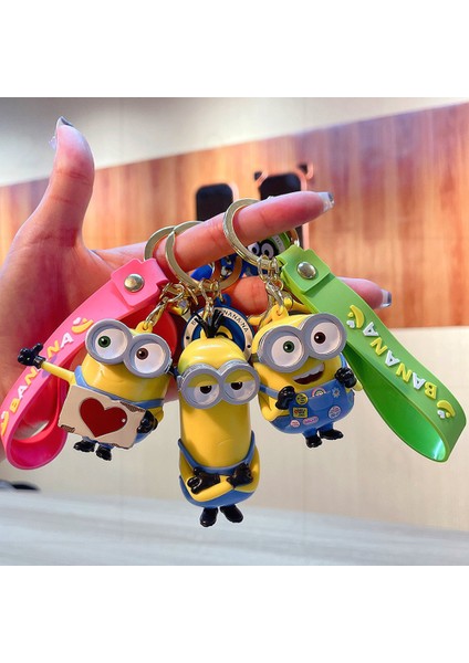 Sevimli Anahtarlık Karikatür Anime Minions Şekil Anahtarlık Kawaii Araba Anahtarlık Çanta Sırt Çantası Kolye Süsler Aksesuarları Hediyeler Oyuncaklar (Yurt Dışından) fiyatları