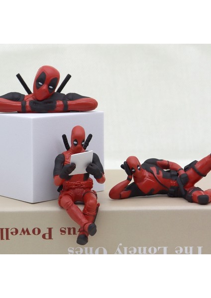 Marvel Süper Kahraman Deadpool Aksiyon Figürleri Mini Bebek Araba Dekorasyon Karikatür Film Heykelcik Pvc Koleksiyon Modeli Çocuk Çocuk Hediye (Yurt Dışından)