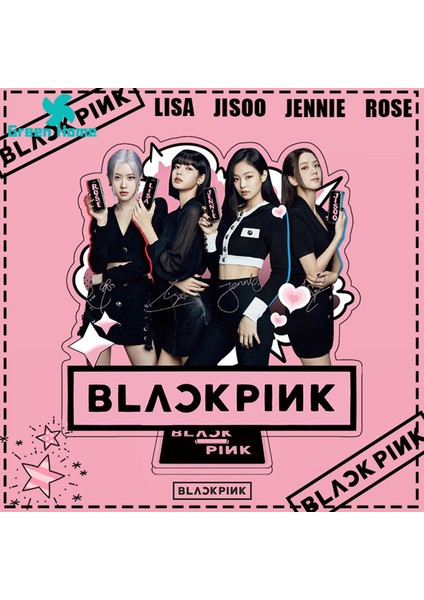 Yeşil Ev Şekilli Kalıp Plaka Canlı Renk Doğan Pembe Jennie Lisa Jisoo Gül Akrilik Ayakta Masaüstü Dekorasyon (Yurt Dışından) modelleri