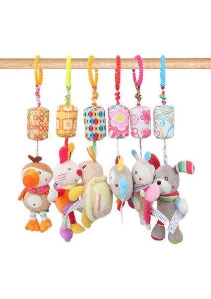 Bebek Duyusal Asılı Çıngıraklar Yumuşak Eğitici Oyuncak Peluş Hayvanlar Arabası Bebek Araba Yatağı Beşik Diş Kaşıyıcı ile Bebe Bebekler Için Bebekler (Yurt Dışından)