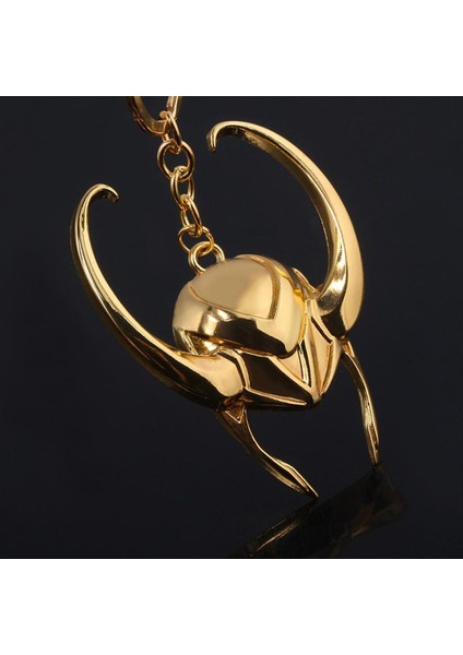 Disney Marvel Loki Metal Altın Maske Anahtarlık Aksiyon Figürü Bebek Oyuncak Hediyeler Çocuklar Kızlar Için 7.5 cm Anahtarlık Avengers: Endgame (Yurt Dışından)