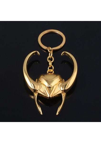 Disney Marvel Loki Metal Altın Maske Anahtarlık Aksiyon Figürü Bebek Oyuncak Hediyeler Çocuklar Kızlar Için 7.5 cm Anahtarlık Avengers: Endgame (Yurt Dışından)