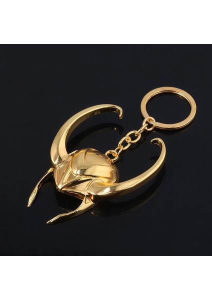 Disney Marvel Loki Metal Altın Maske Anahtarlık Aksiyon Figürü Bebek Oyuncak Hediyeler Çocuklar Kızlar Için 7.5 cm Anahtarlık Avengers: Endgame (Yurt Dışından)