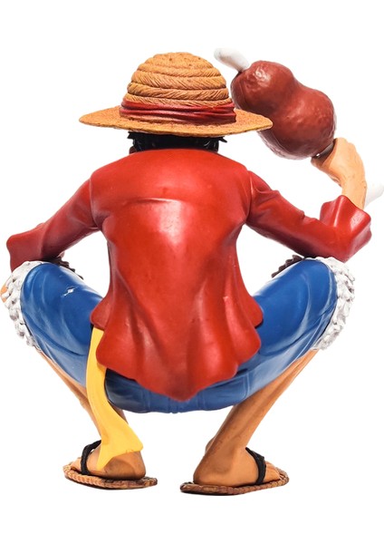 Anime Modeli Dekoratif Tek Parça Çömelme Luffy Model Bebek Oyuncak (Yurt Dışından)