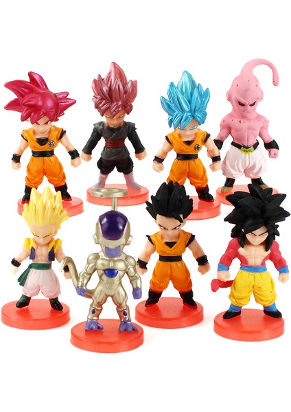 6-8 cm 8 Adet/grup Anime Dragon Ball Z Goku Vegeta Freeza Broly Süper Saiyan Pvc Aksiyon Figürü Oyuncakları Koleksiyon Model Bebekler (Yurt Dışından) fiyatları