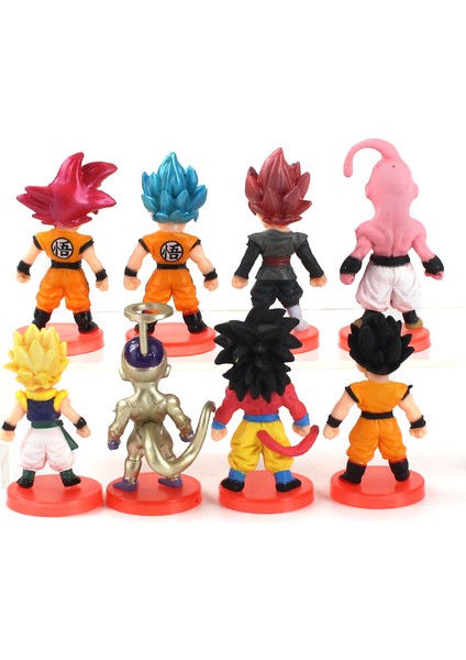 6-8 cm 8 Adet/grup Anime Dragon Ball Z Goku Vegeta Freeza Broly Süper Saiyan Pvc Aksiyon Figürü Oyuncakları Koleksiyon Model Bebekler (Yurt Dışından) fırsatları