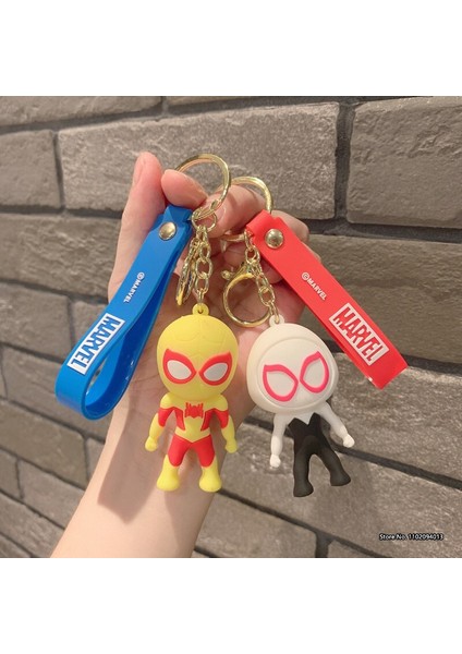 Yeni Animasyon Filmi Örümcek Adam Aksiyon Figürü Anahtarlık Anahtar Kolye Karikatür Silikon Anahtarlık Aksesuarları Araba Kolye (Yurt Dışından) modelleri