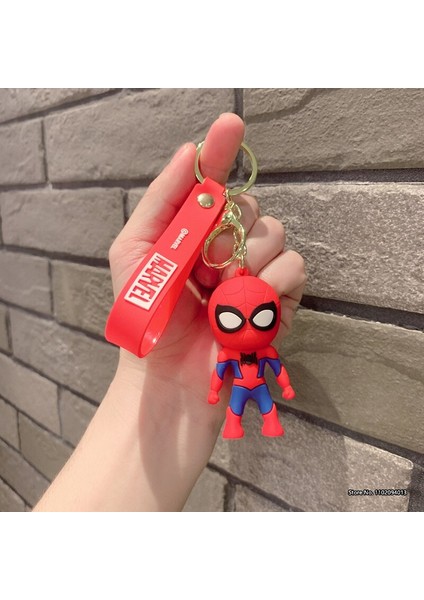 Yeni Animasyon Filmi Örümcek Adam Aksiyon Figürü Anahtarlık Anahtar Kolye Karikatür Silikon Anahtarlık Aksesuarları Araba Kolye (Yurt Dışından) fırsatları