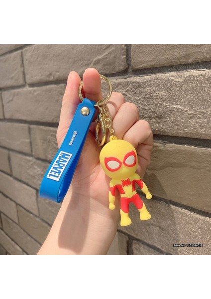 Yeni Animasyon Filmi Örümcek Adam Aksiyon Figürü Anahtarlık Anahtar Kolye Karikatür Silikon Anahtarlık Aksesuarları Araba Kolye (Yurt Dışından) indirimleri
