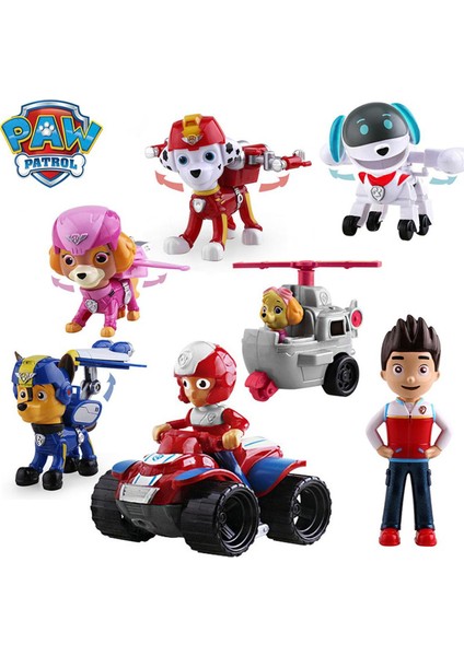 Orijinal Paw Patrol Köpek Yavrusu Devriye Araba Patrulla Canina Aksiyon Şekilli Kalıp Marshall Chase Ryder Araç Araba Çocuk Boys Oyuncak Hediyeler (Yurt Dışından)