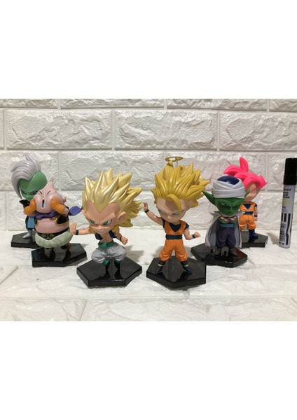 [rongcai] Indirim Dragon Ball Z Dbz Goku Altın Frieza Majin Buu Piccolo Goten Gohan Vegeta Büyük Kafa Figürü (Yurt Dışından)