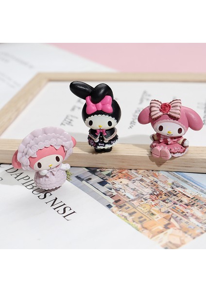 Anime Sanrio Şekil Melody Аниме Фигурки Kuromi Aksiyon Figürleri Koleksiyon Modeli Süs Araba Dekorasyon Çocuk Oyuncakları Kızlar Için Hediye (Yurt Dışından) fırsatları