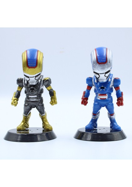 8 Adet Süper Kahramanlar Modeli Yüksek Simüle Koleksiyon Pvc Kaptan Amerika Avengers Modeli Çocuk Için (Yurt Dışından)