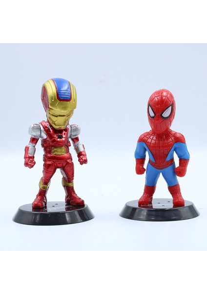 8 Adet Süper Kahramanlar Modeli Yüksek Simüle Koleksiyon Pvc Kaptan Amerika Avengers Modeli Çocuk Için (Yurt Dışından)