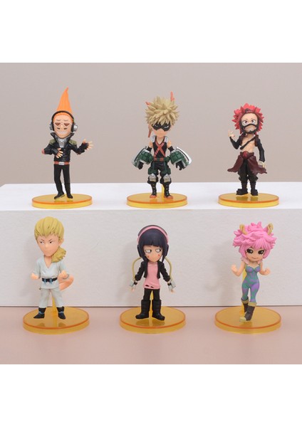 Silverum Brella Karikatür My Hero Academia Figürleri Heykeli Model Oyuncaklar Aksiyon Figürü Oyuncak 6 Adet (Yurt Dışından)