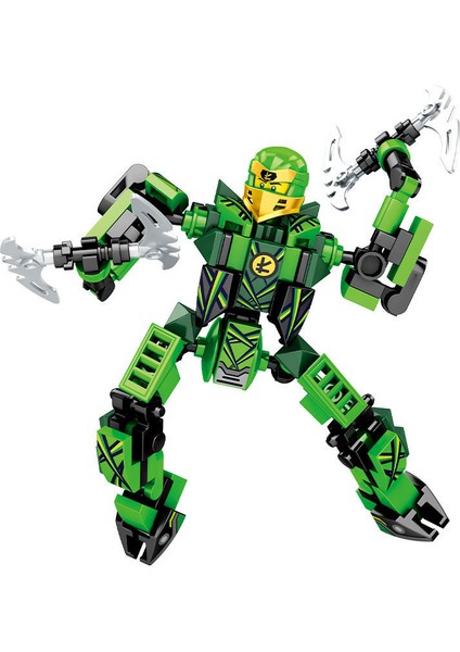 Yeni 4 Türleri Ninja Mech Zırh Mini Aksiyon Oyuncak Figürler Yapı Taşları Çocuk Oyuncakları Tuğla Çocuk Boys Için Noel Hediyesi (Yurt Dışından)