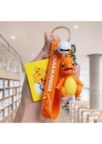 【eğlenceli Canlı】 Otantik Pokemon Aksiyon Figürü Pikachu Anahtarlık Pokémon Anahtarlık Squirtle Psyduck Anahtarlık Sırt Çantası Kolye Model Araba Anahtarlıklar (Yurt Dışından) fiyatları