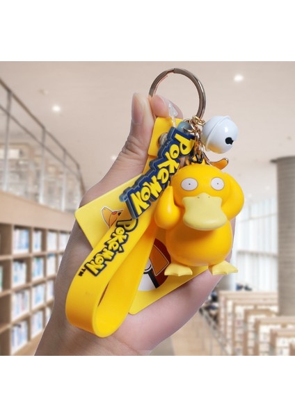 【eğlenceli Canlı】 Otantik Pokemon Aksiyon Figürü Pikachu Anahtarlık Pokémon Anahtarlık Squirtle Psyduck Anahtarlık Sırt Çantası Kolye Model Araba Anahtarlıklar (Yurt Dışından) modelleri