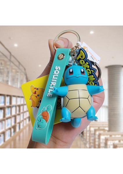 【eğlenceli Canlı】 Otantik Pokemon Aksiyon Figürü Pikachu Anahtarlık Pokémon Anahtarlık Squirtle Psyduck Anahtarlık Sırt Çantası Kolye Model Araba Anahtarlıklar (Yurt Dışından) fırsatları