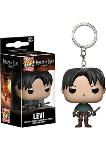 Attack On Titan Anahtarlık Rivaille Ackerman Levi Şekil Koleksiyonu (Yurt Dışından)