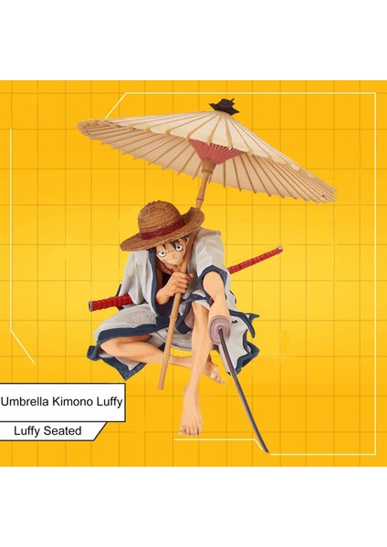 Livecity Model Oyuncak Tek Parça Koleksiyon Uzun Ömürlü Şemsiye Kimono Luffy Karakter Anime Figürü Masaüstü Dekor (Yurt Dışından)