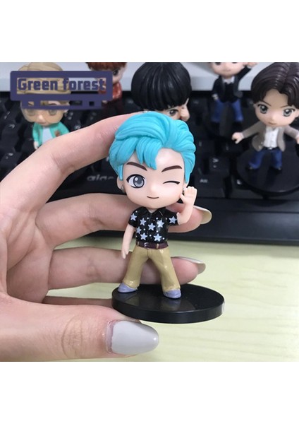 Yeşil Orman Model Oyuncaklar Geniş Uygulama Bts Kek Topper Aksiyon Figürleri (Yurt Dışından) modelleri