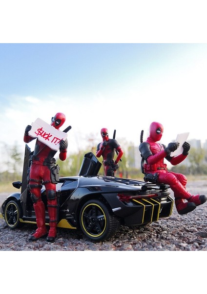 Disney Marvel Deadpool Aksiyon Figürleri Mini Bebek Araba Dekorasyon Karikatür Anime Film Heykelcik Pvc Koleksiyon Modeli Çocuklar Hediye (Yurt Dışından) fırsatları