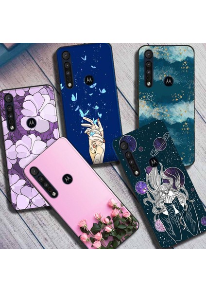 Moto One Makro Kılıf Için Silikon Yumuşak Sevimli Telefon Kapak Motorola Moto One Eylem Zoom Pro Kılıfları Tamponlar Lüks Moda (Yurt Dışından)