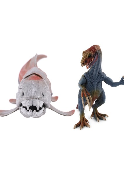 2 Adet Jurassic Tyrannosaurus Pterosaur Carnotaurus Dinozor Modelleri Şekiller S-19 x 11 x 21 cm ve 20 x 8.5 x 9.4 cm (Yurt Dışından) fırsatları