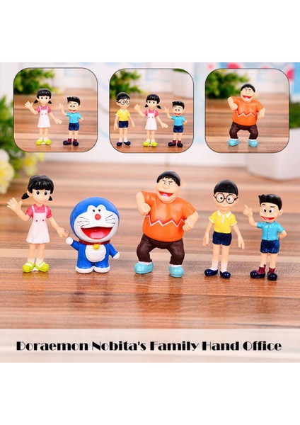 5 Adet/takım Doraemon Aksiyon Figürü Nobita Nobi Heykeli Model Oyuncak Koleksiyonu Hediye (Yurt Dışından)