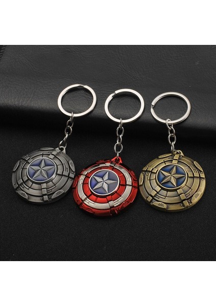 Yeni 2021 Metal Avengers Anahtarlıklar 360° Dönebilen Kaptan Amerika Demir Adam Kalkanı Aksiyon Figürü Kolye Anahtarlık Hediye (Yurt Dışından) modelleri