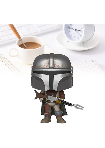 Silverum Brella Funko Pop Star Wars Mandalorian Heykelcik Modeli Oyuncak Ev Masaüstü Dekor Çocuklar Hediye (Yurt Dışından)