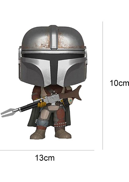 Silverum Brella Funko Pop Star Wars Mandalorian Heykelcik Modeli Oyuncak Ev Masaüstü Dekor Çocuklar Hediye (Yurt Dışından)