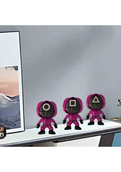 Kalamar Oyunu Şekil Maskeli Adam Bebek El Yapımı Reçine Karikatür Figürleri Oyuncaklar Ev Dekor Doğum Günü Hediyesi (Yurt Dışından) indirimleri
