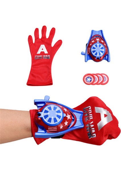 Eldiven Başlatıcısı Oyuncaklar Pvc Avengers Aksiyon Figürü Demir Adam Kaptan Amerika Hulk Oyuncaklar Çocuklar Için Uygun Cosplay Hediye (Yurt Dışından)
