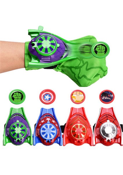 Eldiven Başlatıcısı Oyuncaklar Pvc Avengers Aksiyon Figürü Demir Adam Kaptan Amerika Hulk Oyuncaklar Çocuklar Için Uygun Cosplay Hediye (Yurt Dışından)