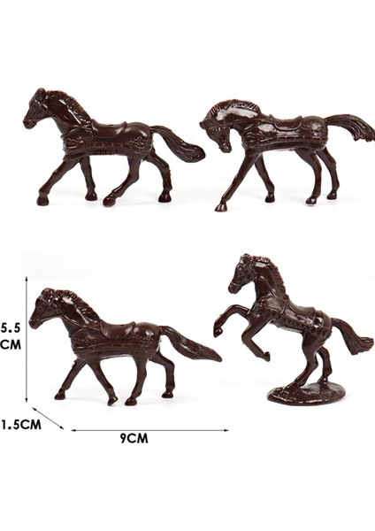 52 Adet/torba Ortaçağ Süvari Savaş Atı Asker Modeli Roma Oyuncaklar (Yurt Dışından)