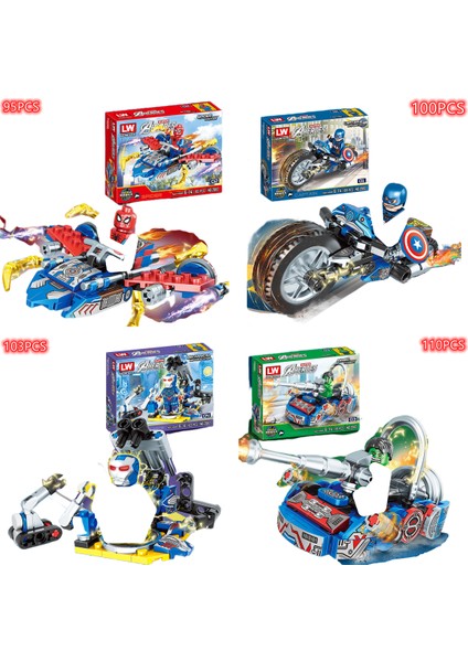 Avengers Marvel Örümcek Adam Demir Zırh Mech Mini Model Aksiyon Figürü Yapı Taşları Uyumlu Legoboys Teknik Şehirler Oyuncaklar Hediye (Yurt Dışından)