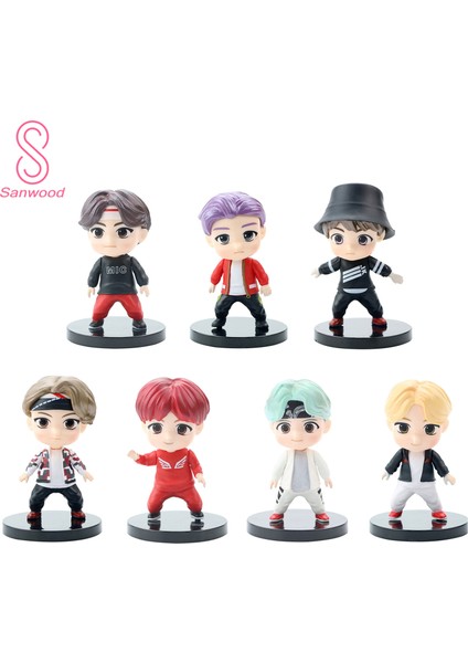 7 Adet/takım Bts Bangton Boys Minyatür Heykelcik Koleksiyon Modeli Süsleme Çocuklar Hediye (Yurt Dışından) fiyatları