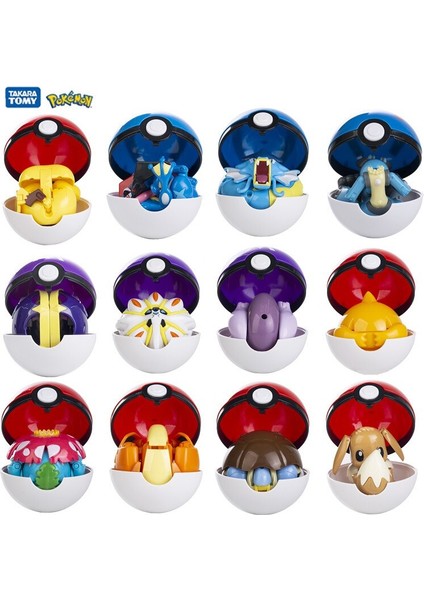 Yeni 12 Orijinal Pokémon Oyuncakları Pokémon Pikachu Pet Küçük Kör Top Şekil Seti Anime Aksiyon Figürü Pikachu Greninja Lucario Tra (Yurt Dışından) fiyatları