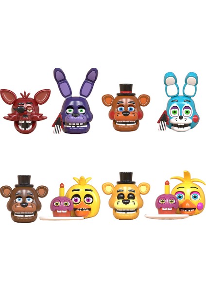 6 Adet Satın Alın 1 Hediye Oyun Figürü Fnaf Oyuncak Heykelcik Kabus Chica Bonnie Foxy Altın Bonnie Ayı Aksiyon Figürü Oyuncakları (Yurt Dışından) fiyatları