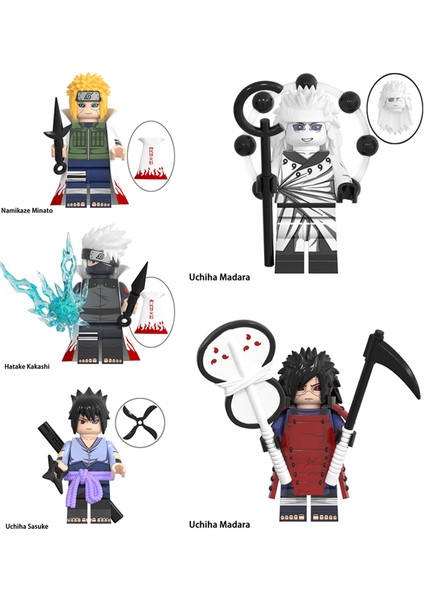 5 Adet Set Anime Naruto Yapı Taşları Uzumaki Sasuke Kakashi Aksiyon Figürleri Tuğla Oyuncaklar (Yurt Dışından) fiyatları
