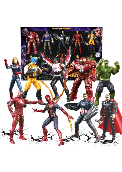 Yenı Marvel Avengers 4 Endgame Film Anime Süper Kahramanlar Kaptan Amerika Ironman Hulk Thor Süper Kahraman Aksiyon Figürü (Yurt Dışından)
