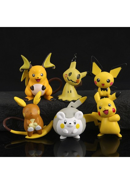 Pokemon Şekil Oyuncaklar Aksiyon Figürleri Oyuncak Çocuklar Için Hediyeler Doğum Günü Dekor 8 cm (Yurt Dışından)