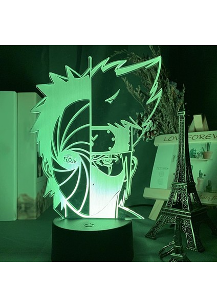 Karikatür Anime Naruto Aksiyon Figürü Dokunmatik LED Gece Lambası Masaüstü Lamba Dekor (Yurt Dışından)